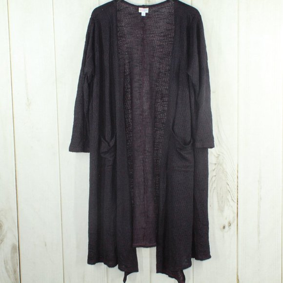LuLaRoe Sweaters - LulaRoe Open Knit Open Front Long Cardigan Size XL